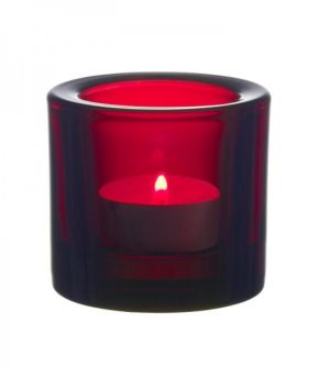 IITTALA Žvakidė 60 mm spanguolių raudonumo | cranberry red