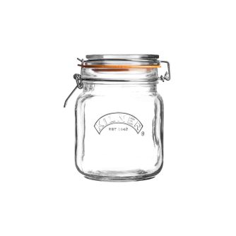 KILNER Jar 1 l. Square Clip Top Jar