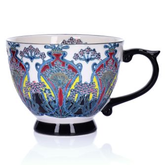 DUKA ANDALUSIA puodelis 400 ml mėlyno juodo porceliano
