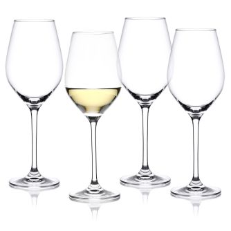 4 baltojo vyno taurių rinkinys DUKA ASPEN 360 ml permatomas stiklas