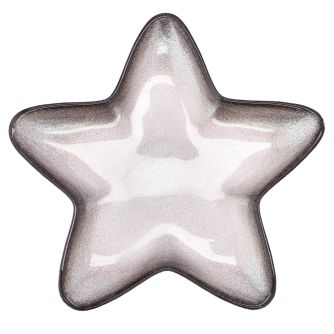 Žvaigždinė plokštelė DUKA STRIMMA 23 cm grafito stiklas