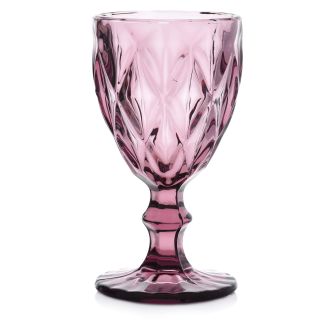 Vandens vyno taurė DUKA UMEA 240 ml purpurinė skaidri stiklinė