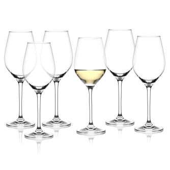 6 baltojo vyno taurių rinkinys DUKA ASPEN 360 ml permatomas stiklas