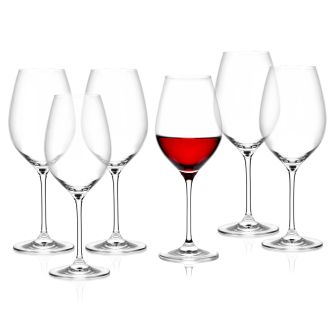 6 raudonojo vyno taurių rinkinys DUKA ASPEN 550 ml permatomas stiklas