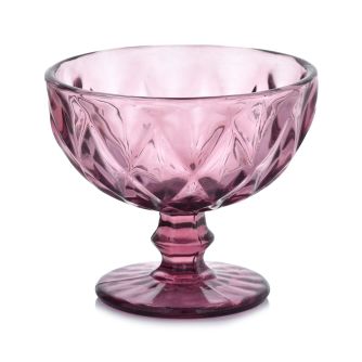 Rožinis deserto ir ledų puodelis 330 ml DUKA UMEA stiklas