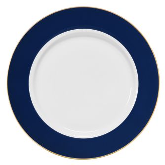DUKA SKADI pietų lėkštė, 20 cm, tamsiai mėlyna, balta, porcelianas