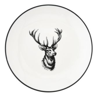 DUKA HORN elnio pusryčių lėkštė, 22 cm, balta keramika