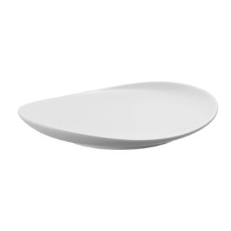 Pusryčių lėkštė DUKA TIME 22x19 cm balto porceliano