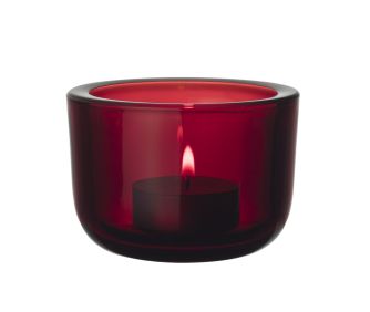 IITTALA Žvakidė 60mm spanguolių raudona | cranberry