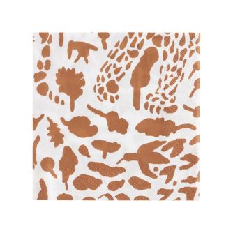 IITTALA Popierinės servetėlės 33x33cm Cheetah rudos | brown