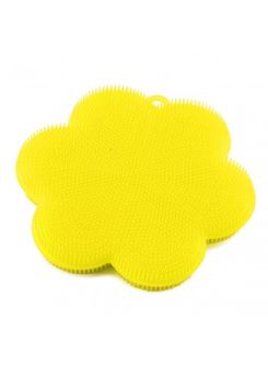Kempinė - gėlė Ø 11 cm, silikoninė, geltona, KOCHBLUME® (Vokietija)