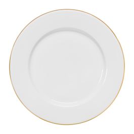 DUKA TREVLIG pietų lėkštė 27 cm balto aukso porcelianas