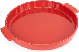 Kepimo / serviravimo indas APPOLIA tartaletei Ø 30 cm 2,1 L, keramika, raudonas, PEUGEOT (Prancūzija)