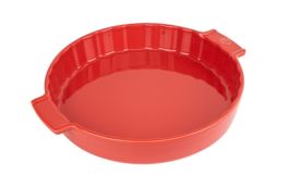 Kepimo / serviravimo indas APPOLIA ovalus 34,5x25,5x7,5 cm 4,5 L, keramika, raudonas, PEUGEOT (Prancūzija)